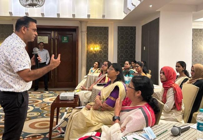 Dr. Tom from Silverline Delivering Speech